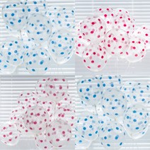 네오(30cm)클리어도트인쇄풍선 100개입, 블루