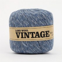 [슬로우플로우] 램스울 빈티지 50g 보카시 컬러 고급 lambs wool, 23 인디블루, 1개