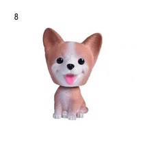 사랑스러운 스윙 헤드 시뮬레이션 강아지 자동차 인테리어 대시보드 장식 보블 액세서리 선물, 8