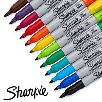 샤피 유성펜 Fine 낱색 / 12가지 컬러 / 네임펜 / 다용도 펜 / 사인용, Berry