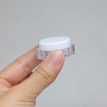 다린 화장품공병 크림용기 리필 여행용 휴대용 투명, 1개, 화장품용기 3g/화이트