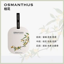 왁스타블렛 간단한선물 천연 고체 방향제 옷장 아로마 테라피 향수 지속 옷장 향수 정제, 양면 공예품 펜던트 향기 포함 + 에센셜 오일 2, osmanthus · Gui (오스만투스 향)