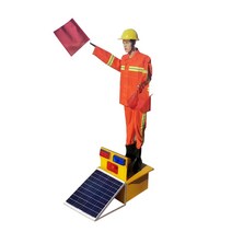 안전유도로봇 신호수 교통통제 공사현장 로봇 수신호, 정적 더미, 1개