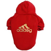 패션 큰 개 고양이 멋진 옷 가을 겨울 강아지 황금 편지 인쇄 후드 accesorios 강아지 점퍼 디자이너, golden add red+5XL   14-18kg