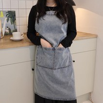 씨오브비 카페용 주방용 작업용 데님 앞치마, Lite
