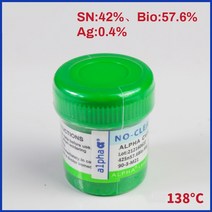 알파 솔더 페이스트 플럭스 웨일딩 로진 BGA PCD 멜팅 포인트 138 및 183 도 틴 전화 수리 도구 52g, 01 138