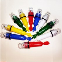 LED 낚시 부표등 해양 신호등 소형 2팩, 녹색 2팩