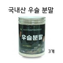 국내산 우슬 뿌리 분말 가루 쇠무릎뿌리 100% 사포닌 칼슘 효능 추천 먹는법 국산, 3개, 300g