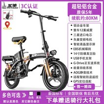 접이식 전기자전거 48v 40a 120km 운행 초경량 대리운전 픽업용, 20AH, 20A순전80KM