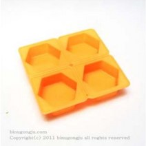 육각형 4구 실리콘몰드