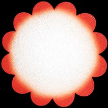 (디머스) 교실 게시판 환경 구성 꾸미기 폼아트 스치로폼 모양판 꽃판 빨강(대), 단품