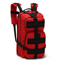 백팩 부시크래프트 서바이벌 대용량 밀리터리 가방 군사 배낭, red, 30 - 40L