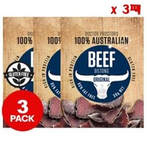 Doctor Proctors Australian Beef Biltong Original 탁터프록터스 오스트레일리아 소고기 빌통 오리지널 30g 9팩, 9개