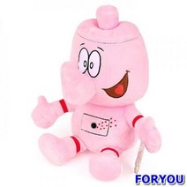 ForU544 로보트 태권 깡통로봇 철이 봉제인형 핑크 로봇인형 남아인형 인형선물