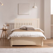 [방수커버증정+즉시할인] 삼익가구 NEW 어라운드 원목 침대 SS Q, 베이지