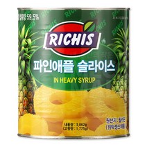 (메카몰) 동서 리치스 파인애플 슬라이스 3kg, 1개