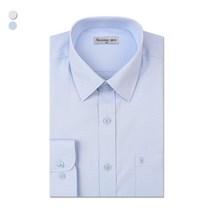 오마보이 남자 엠보체크 일반핏 와이셔츠 VR2021