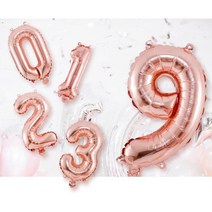 기념일 생일파티 대형 로즈골드 숫자풍선 백일상 돌잔치 웨딩촬영 베이비샤워, 0