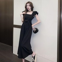 원피스 와이드 레그 팬츠 스퀘어넥