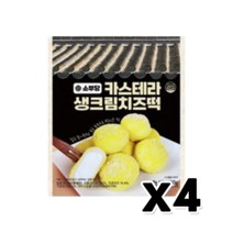소부당 카스테라생크림치즈떡 3개입 120g x 4개, 단품