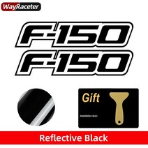 자동차 차량용 후면 트렁크 테일 게이트 바디 그래픽 비닐 데칼 도어 사이드 스티커 포드 F150 랩터 악세사, 01 Reflective black