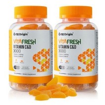 엔젯오리진 비타프레쉬 귤젤리 비타민C & D 3000, 70정, 5개