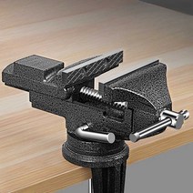 탁상 바이스 용수 공업사 볼반 드릴 목공 회전 테이블, 블랙 킹콩 80형 주철 베이스 확장판