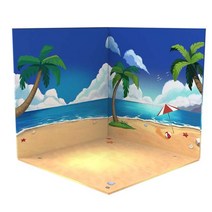 폼보드 제작 폼포드 보드롱 압축 스티로폼 우드락 1:12 그림 배경 diy ps 바 교실 도시 낮 사무실 모델 장면 설정, 해변, 19x19x19cm