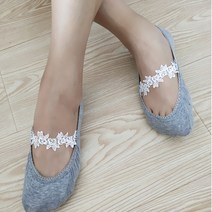 일자 꽃레이스 덧신 페이크삭스 어린이집덧신 뮬양말 안벗겨지는 덧버선 레이스 삭스