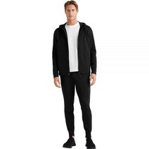 론 남성용 스파 풀집업 후드티