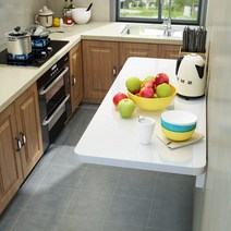 주방 접이식 보조 테이블 식탁 주방 선반 KH700, 흰색50*40CM
