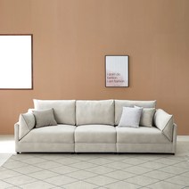 베르니 모듈형 3.5인용 에코브릭 기능성패브릭 소파, 아이보리