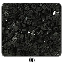 부품500 개/몫 100G 플레이트 1x1 빌딩 블록 MOC 부품 DIY 픽셀 아트 QR 코드 벽돌 모자이크 키즈 완구 52, 06 06, 한개옵션1
