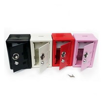 다이얼 열쇠 이중잠금 업소용 철재 캐비넷 금고 가정용 저금통 1P, 본상품선택, 블랙