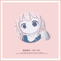 노트북상판 전사 수빙월 원형테이블매트 애니메이션 여학생 스윗 무드 PC 마우스패드 사무실 미니 사이즈 2174788436, GSE -328 큰눈 22*22cm