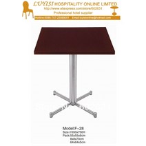 1인 호두나무 식탁 칵테일 커피용 탁자 스테인리스 기초 mdf 정상 kd 포장 1pccarton 빠른 납품, 없음