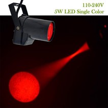 업소용빔프로젝터5W LED RGBW DJ 파티 디스코 효과 백라이트 스포트라이트 미러 볼 빔 KTV 프로젝터 램프, 02 Red_02 미국 플러그