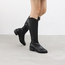 뾰족코 웨스턴라인 백지퍼 롱부츠(4.5cm) 11335
