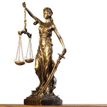변호사 사무실 개업 선물 정의의 여신상 법원 소품, B