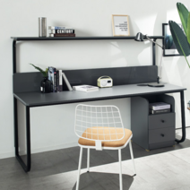 브릭스 고등학생 철제 책상 학생 중학생 1800, 1800사이즈 입식형(선반x), 화이트+퓨어화이트상판