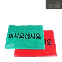 KT 코일 매트 출입구 발판 어서오십시오 90x120cm, 그린