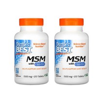 닥터스베스트 MSM with OptiMSM 식이유황 1500mg 120타블렛 X2병