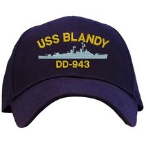 Spiffy Custom Gifts 스파이피 커스텀 선물 USS 블랜디 DD943 야구모자 자수 캡모자