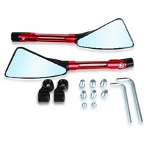 바이크 오토바이 CNC 알루미늄 후면보기 백미러 사이드 미러 스즈키 GSR750/GSX-S750 GSR400 GSR600 GSR 400 600 MT03 MT, 03 Red