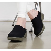 여성 발편한 따뜻한 사무실 슬리퍼 막힌슬리퍼 통굽 뮬 키높이 5cm