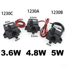 방수 미니 물 펌프 파워 브러시리스 DC 마이크로 멤브레인 수족관 12 V 4.8 240L/H, 02 4.8W