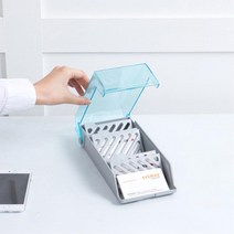 분류 칸막이 거래처 명함 보관함 케이스 홀더 미용실 카운터 데스크 광고 거치대