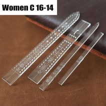 가죽공방 가죽공예도안 가죽공방 서류가방 가죽필통만들기 가죽프레스기 도안 DIY 가죽 지갑 크래프트 종이 패턴 여성공예 도구 투명 아크릴 시계 스트랩 템플릿 홈 diy 45, 여자-c16-14-1set, 1개