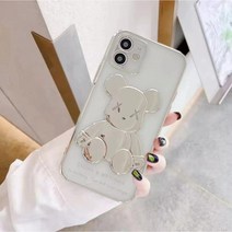 베어브릭 곰돌이 풀커버 아이폰 투명젤리 범퍼 케이스