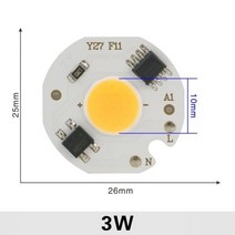 LED 조명 바 LED 3W 5W 7W 9W COB 칩 램프 220V 스마트 IC 필요 없음 드라이버 홍수 빛 스포트 라이트에 대, Warm White_4 PCS